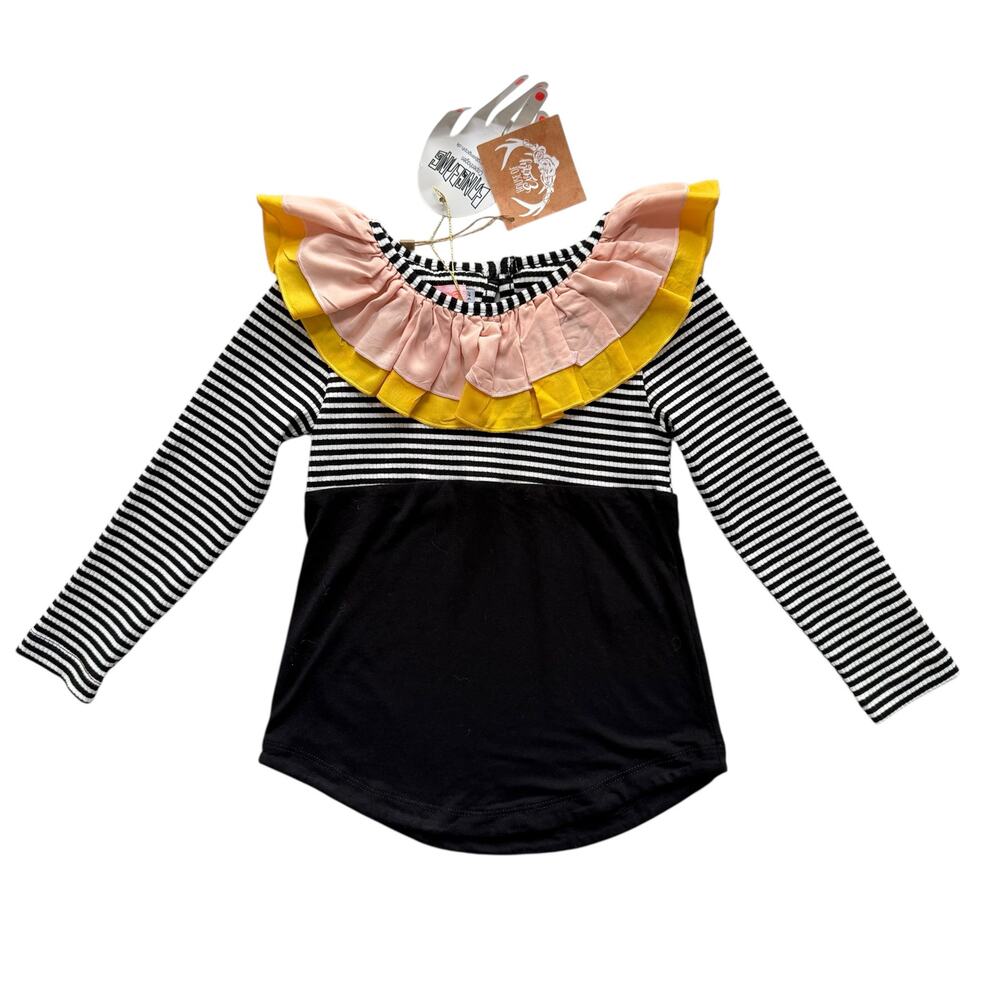 NWT Bang Bang Copenhagen Alma Ruffle Top Size 3-4y